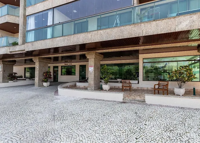 2 SUÍTES Vista MAR Praia do Recreio e Pedra do Pontal - Condomínio com Estacionamento e Portaria 24h - Cozinha Completa, Wi-Fi e Ar Condicionado Rio de Janeiro